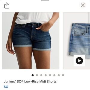 SO Women's Light Wash Jean Shorts